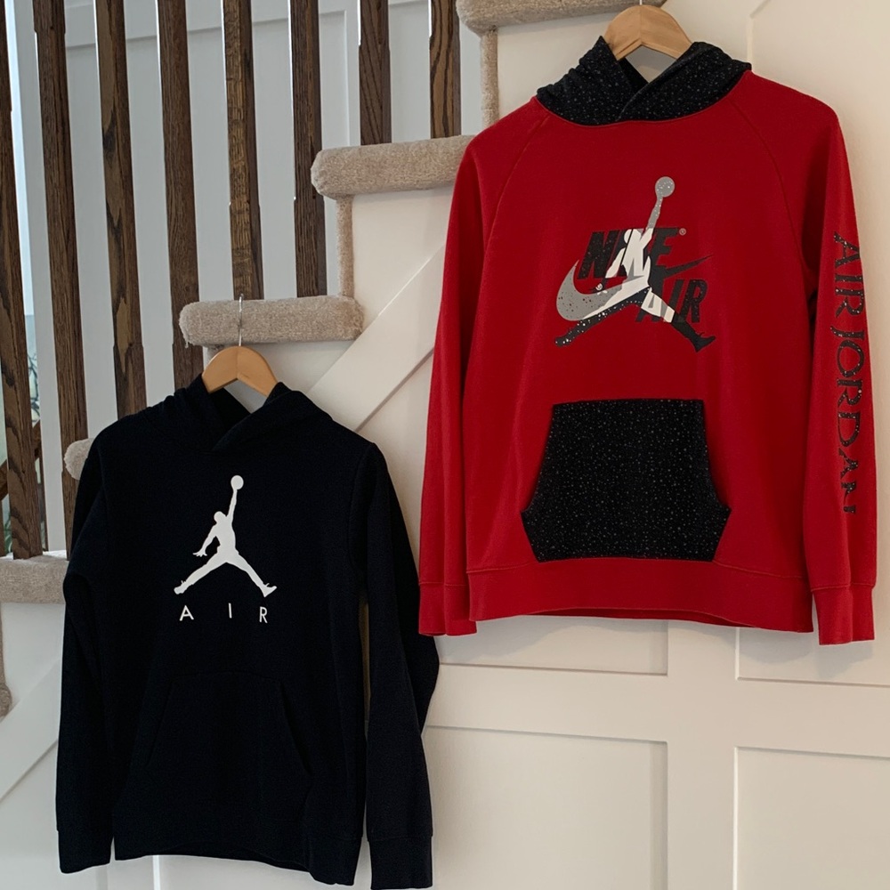 Lot of 2: Nike Air Jordan Basketball Hoodies Boy’s Size XL - Picture 1 of 11
